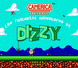 Green Dizzy Title Screen